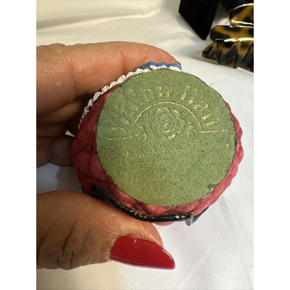 1997 Willow Hall Ceramic Jewelry Trinket Box Samantha